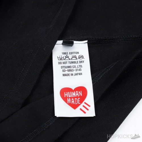 Human Made Heart T-Shirt Black Logo