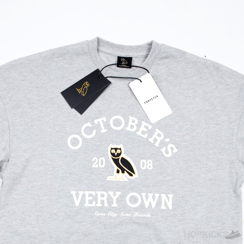 OVO x Collegiate T-Shirt Grey