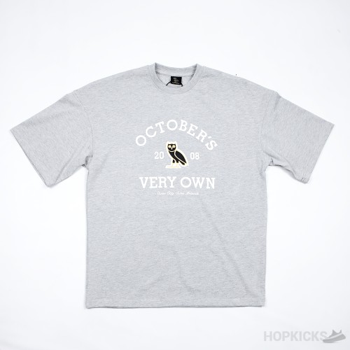 OVO x Collegiate T-Shirt Grey