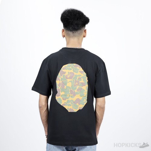 Bape Front Back Camo Print Black T-Shirt