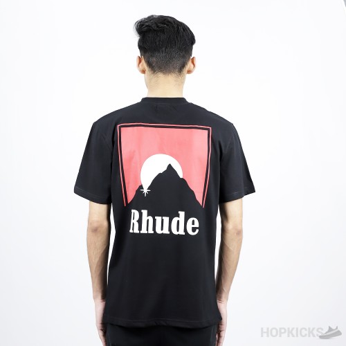 Rhude Sundry Red Logo Print T-Shirt