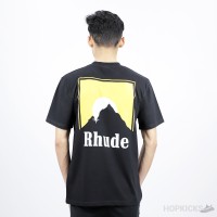 Rhude Sundry Mustard Logo Print T-Shirt