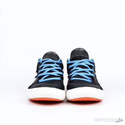 adidas clasicas superstar shoes Black White Orange Blue (Premium Batch)
