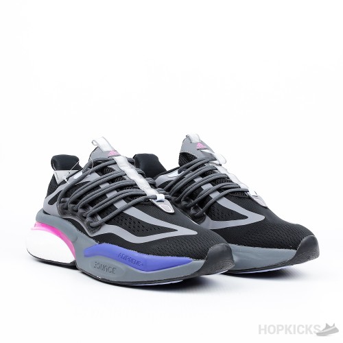 Adidas Alphaboost V1 Black Pink (nakel smith adidas white blue dress shoes flats)