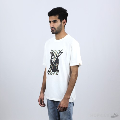 Bape Fighting Camo Ape White T-Shirt