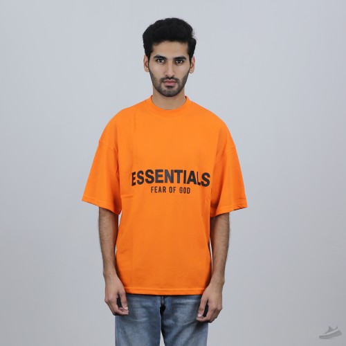 Essentials Fear Of God Orange T-Shirt