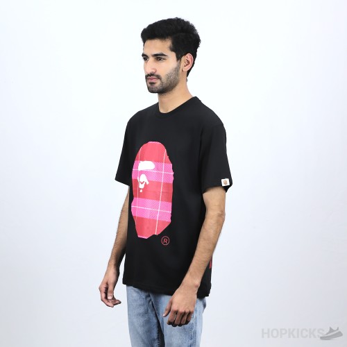 Bape Red Classic Print Black T-shirt