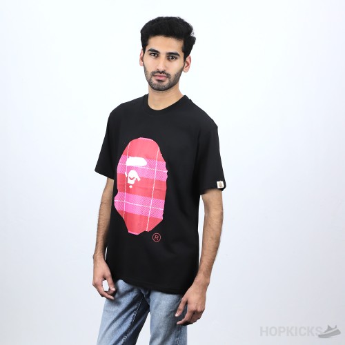 Bape Red Classic Print Black T-shirt