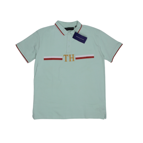 Tom Hilfiger Stripped White Polo T-Shirt