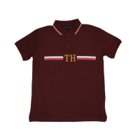 Tom Hilfiger Stripped Red Polo T-Shirt