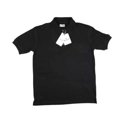 Moncler Logo Black Motif Polo Shirt