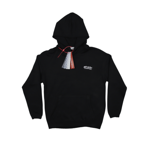 Off-White Oversize Back Print Hoodie Black