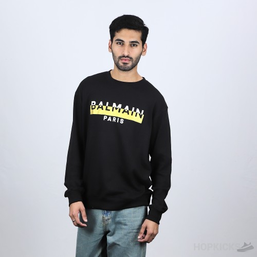 Balmain Fleece Black Sweatshirt