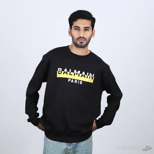 Balmain Fleece Black Sweatshirt