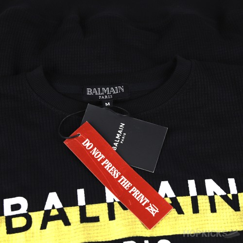 Balmain Fleece Black Sweatshirt