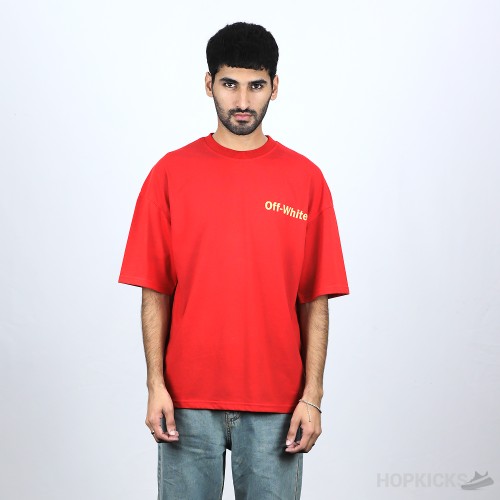 Off-White X Jordan Red T-Shirt