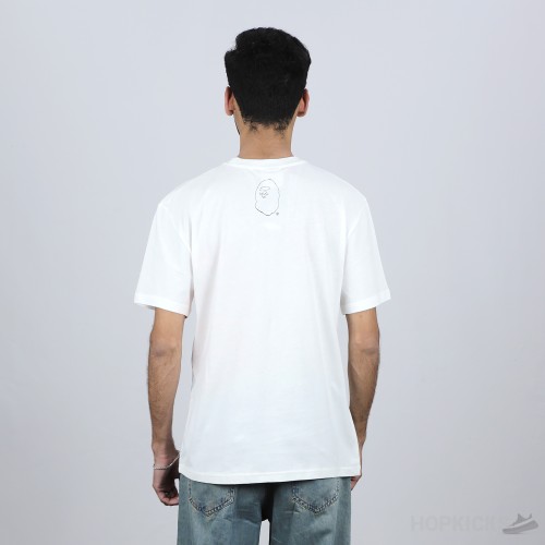 Bape On Fire White T-Shirt