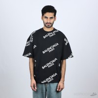 Balenciaga Paris Oversized Black T-Shirt