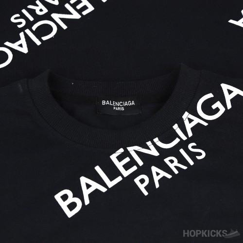 Balenciaga Paris Oversized Black T-Shirt