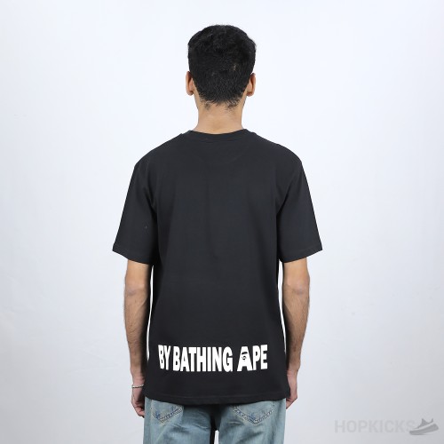 Bape Zip Shark Face Black T-Shirt