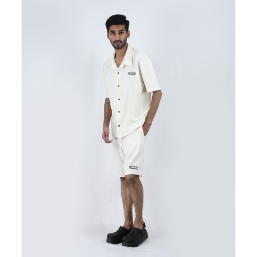 Off-White White Shirt And Shorts