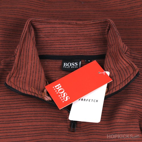 Boss Red Quarter Zipper