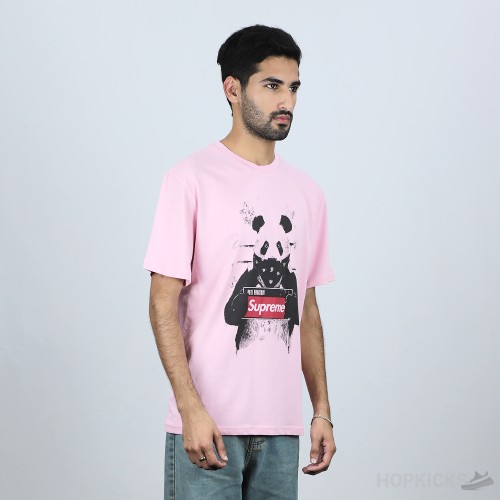 Supreme Wanted Panda Soft Pink T-Shirt