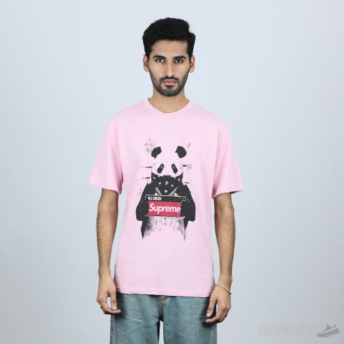 Supreme Wanted Panda Soft Pink T-Shirt