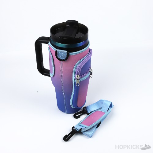 Stanley Bottle Cover With Phone Pocket Blue Color