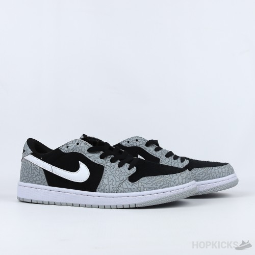 Nike Air Jordan 1 Retro Low OG Black Cement (Premium Batch)