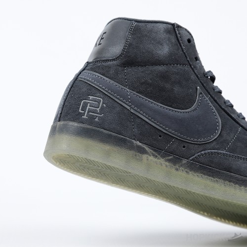 Reigning Champ x Nike SB Zoom Blazer Mid Dark Grey Black Reflective (Premium Batch)