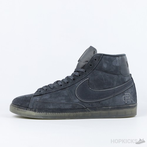 Reigning Champ x Nike SB Zoom Blazer Mid Dark Grey Black Reflective (Premium Batch)