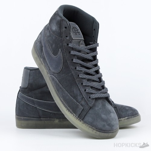 Reigning Champ x Nike SB Zoom Blazer Mid Dark Grey Black Reflective (Premium Batch)