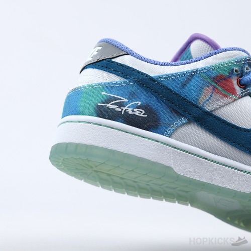 Nike Futura Laboratories x Dunk SB Low Bleached Aqua (Premium Batch)