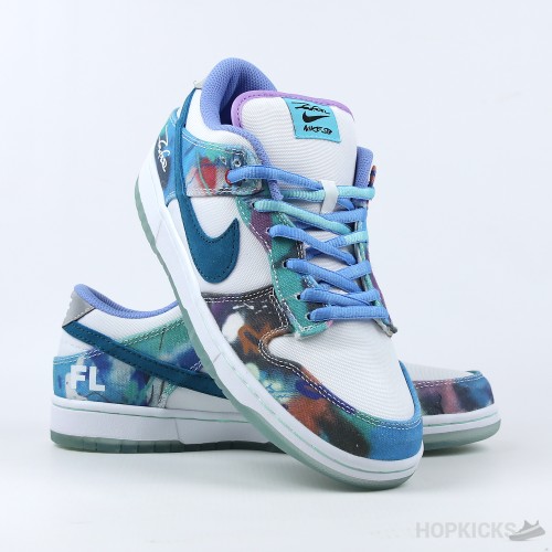 Nike Futura Laboratories x Dunk SB Low Bleached Aqua (Premium Batch)