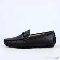 Balmain Logo-Plaque Calf Leather Loafers