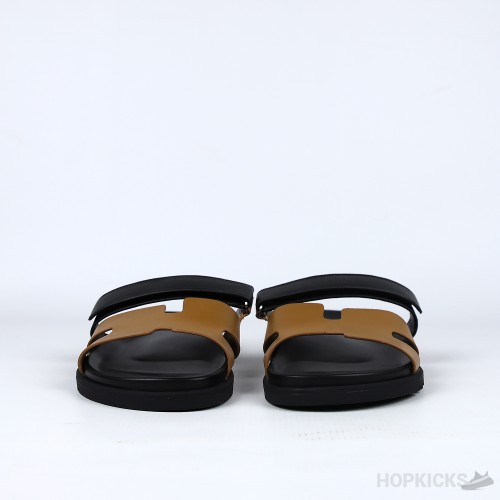 Hermes Chypre Sandals Brown Noir 