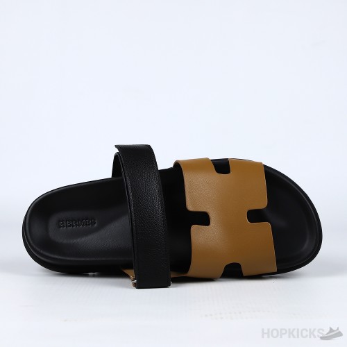 Hermes Chypre Sandals Brown Noir 