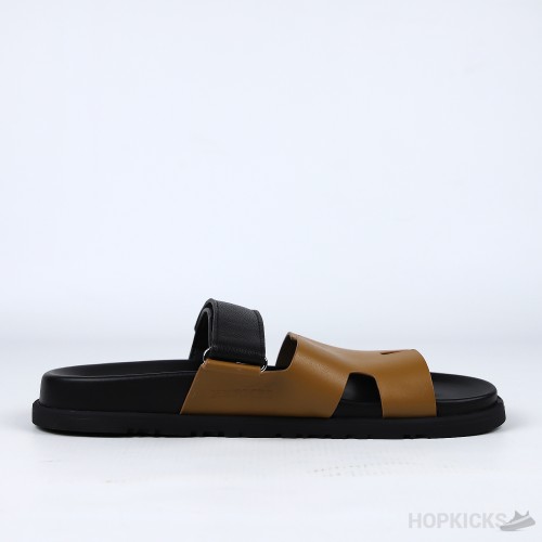 Hermes Chypre Sandals Brown Noir 