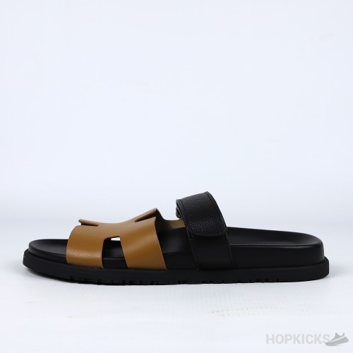 Hermes Chypre Sandals Brown Noir 