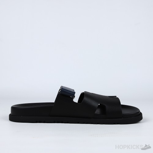 Hermes Chypre Blue Strap Leather Sandals