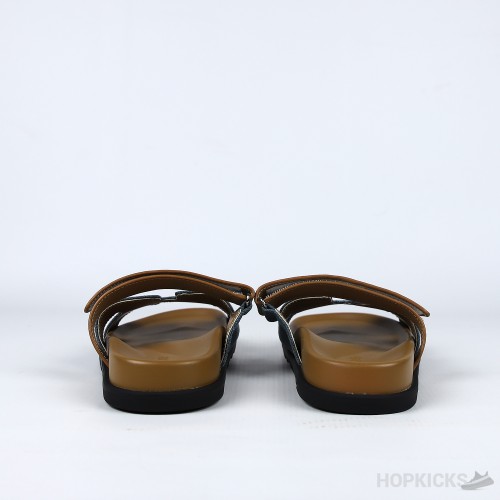 Hermes Chypre Sandal Brown / Denim