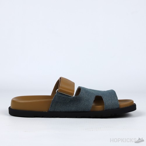 Hermes Chypre Sandal Brown / Denim