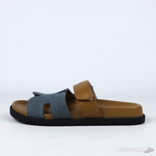 Hermes Chypre Sandal Brown / Denim