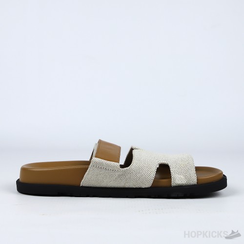 Hermes Chypre Sandal Beige Brown