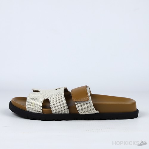 Hermes Chypre Sandal Beige Brown