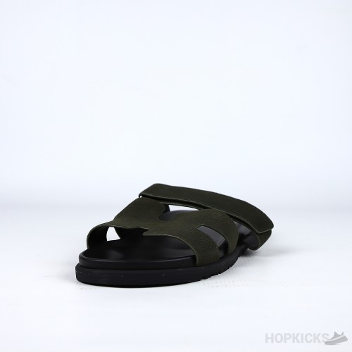 Hermes Chypre Sandal Olive Green