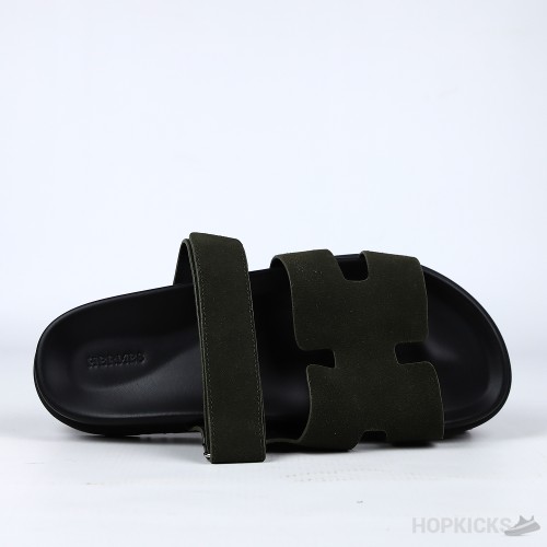 Hermes Chypre Sandal Olive Green