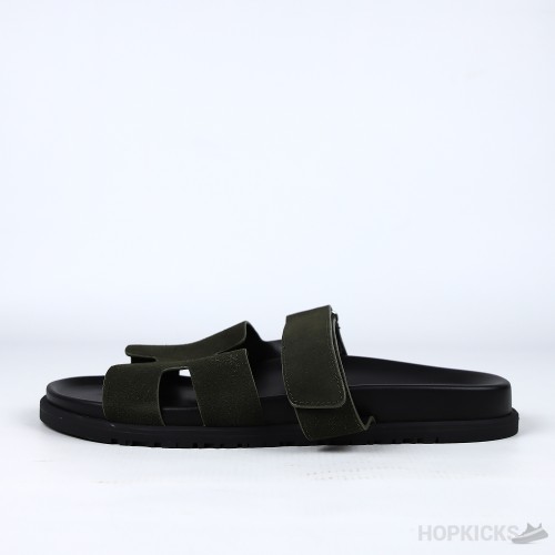 Hermes Chypre Sandal Olive Green