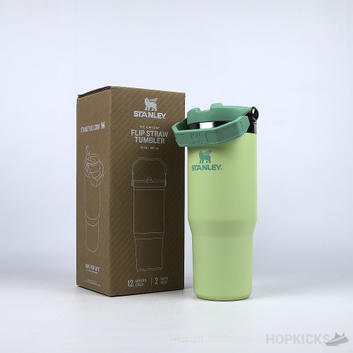 Stanley Classic Iceflow Flip Straw Tumbler Green (887mL) (Dot Perfect)